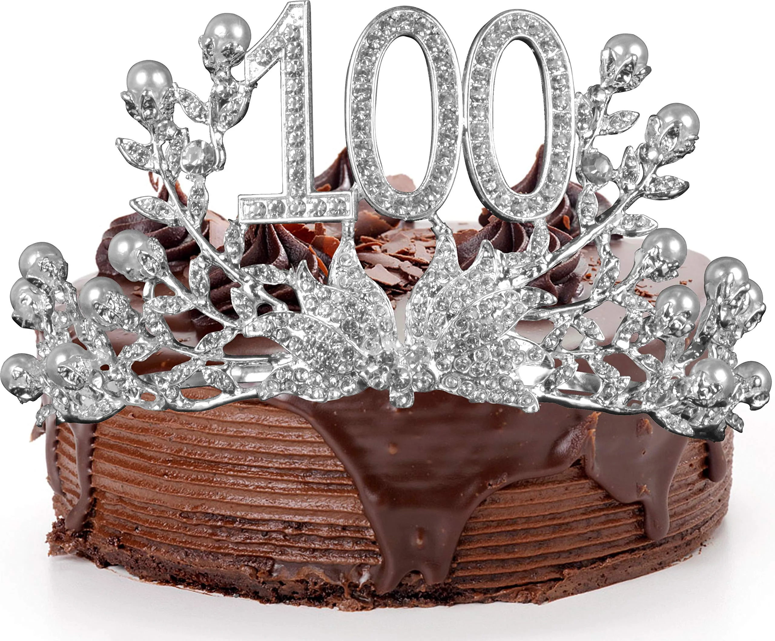 100th Birthday Gifts for Women, 100th Birthday Tiara and Sash, 100 Fabulous Sash