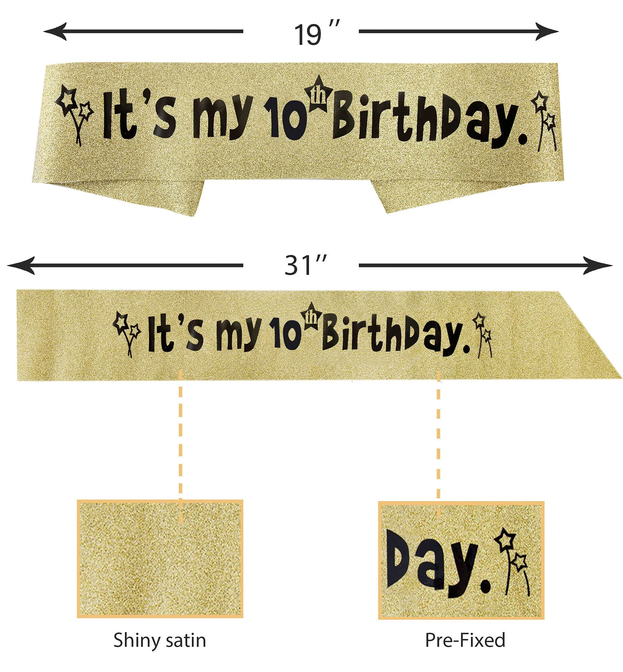 10th Birthday Gifts for Girls, 10th Birthday Tiara and Sash, 10th Birthday Decorations