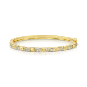 14K Gold Plated Spiked Bracelet