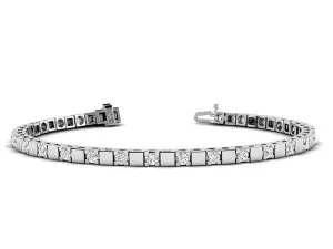 1.50 CT Round Cut Lab Grown Diamonds - Tennis Bracelet