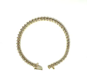 2 CTW Crossover Tennis Bracelet