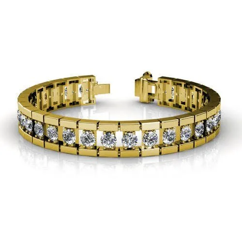 2.00-3.00 CT Round Cut Diamonds - Diamond Bracelet