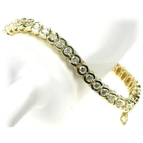 2.00-7.10 CT Round Cut Diamonds - Tennis Bracelet