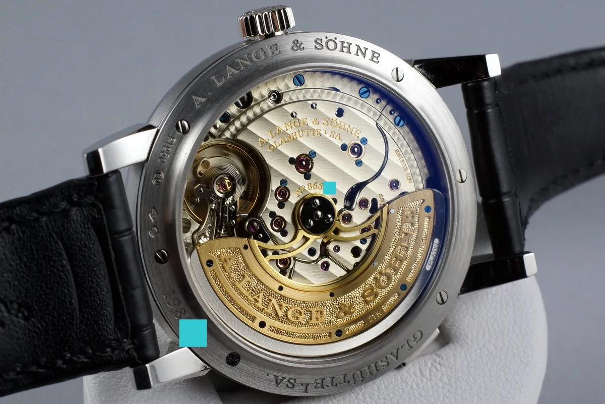 2015 A. Lange & Sohne Lange 1 Platinum Daymatic 320.025 with Box and Papers