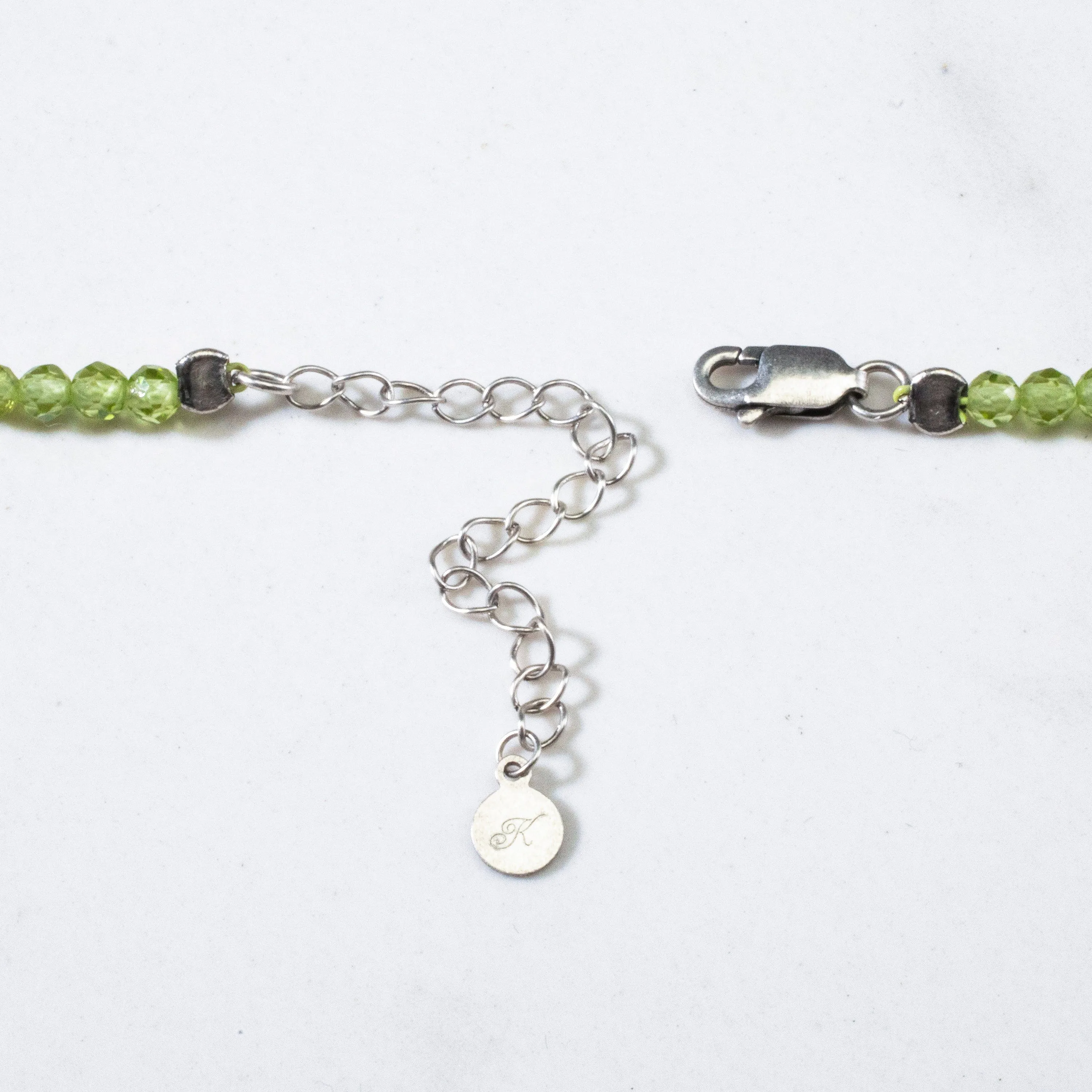 3mm Peridot Faceted 31" Necklace / Multi Wrap Bracelet