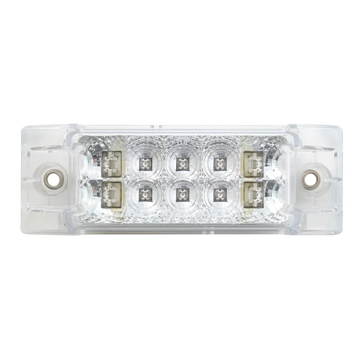 76211 Rectangular Wide Angle Spyder LED Marker & Turn Light (AMBER/CLEAR) #76211