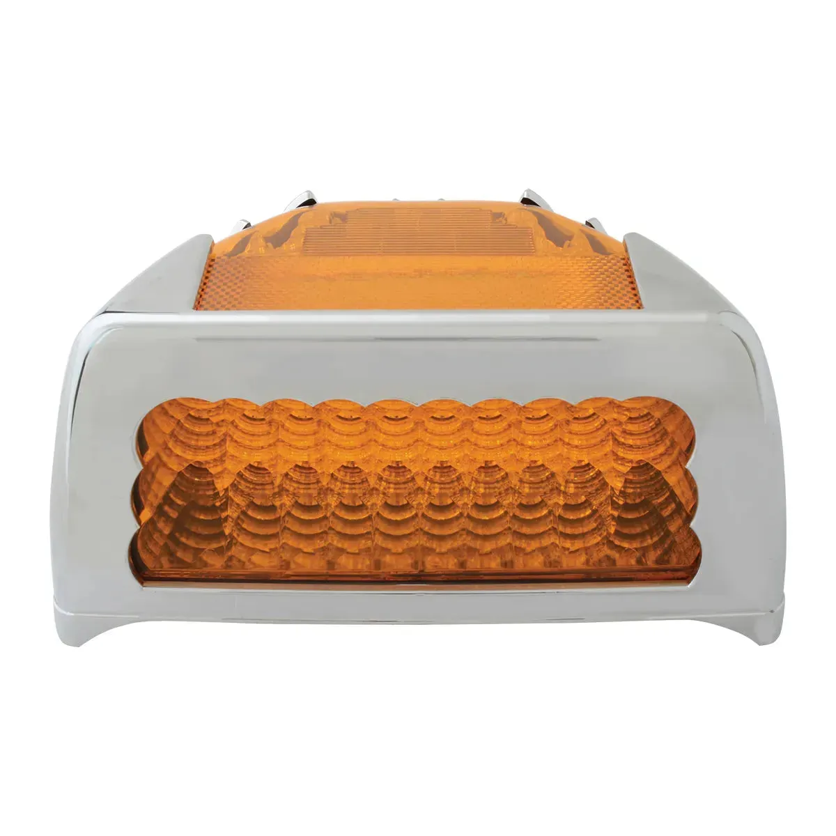 77234 SPYDER AMBER/AMBER 42-LED TURN SIGNAL LIGHT W/ CR. PL. COVER