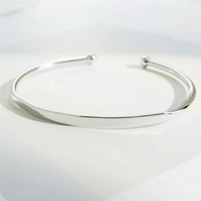 925 Sterling Silver Silver bangles bracelets