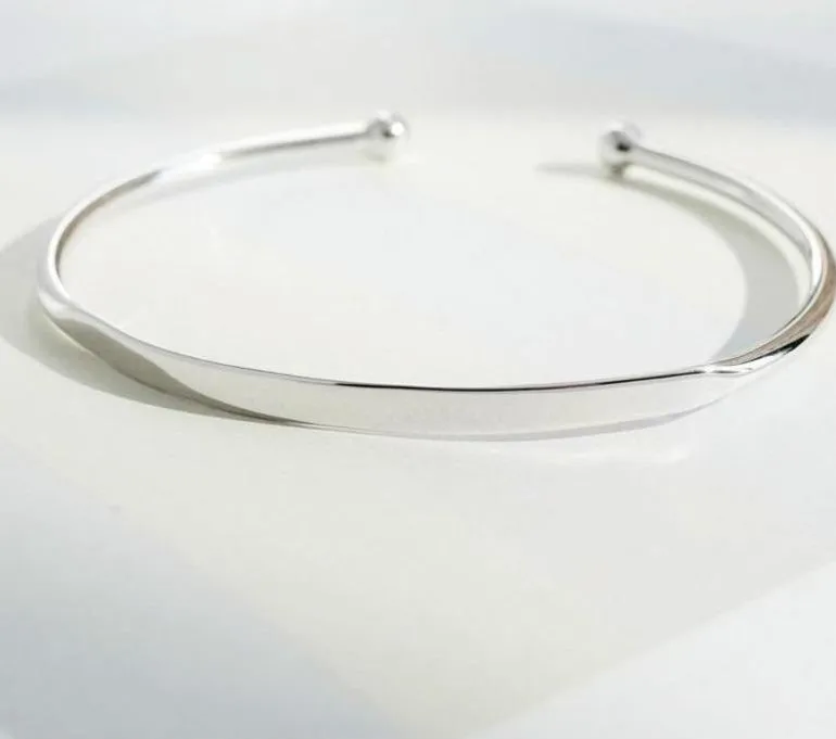 925 Sterling Silver Silver bangles bracelets