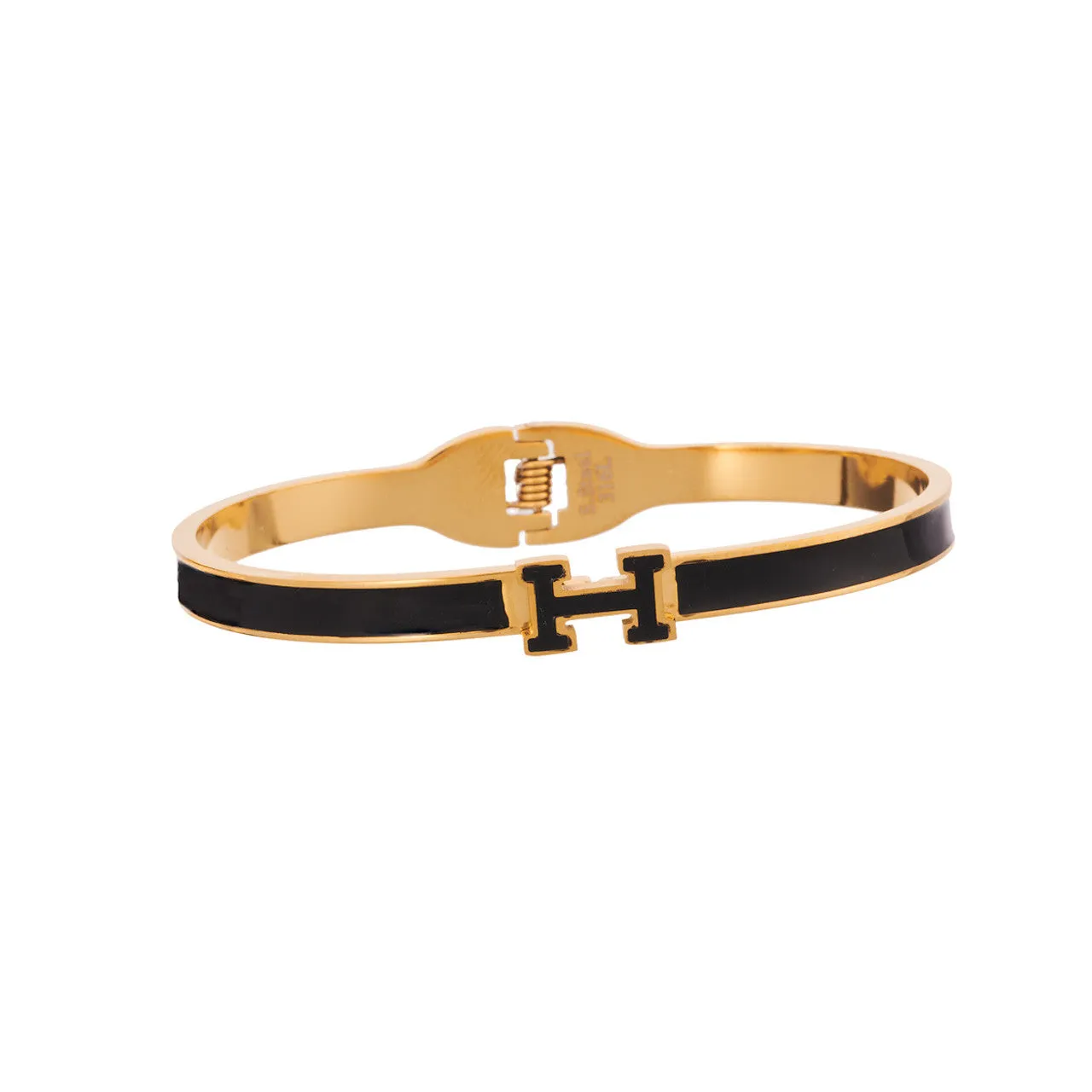 ACCESSORIZ-IT H HINGED  ENAMEL BRACELET