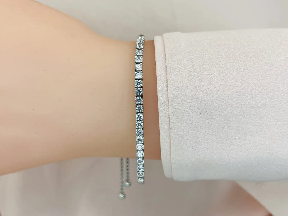 Adjustable Diamond Dreams Bracelet Diamond  with 2.47 ct.(finished) 3.2mm