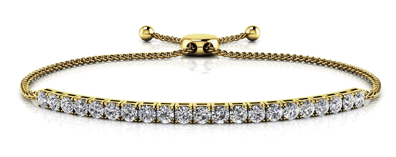 Adjustable Diamond Dreams Bracelet Diamond  with 2.47 ct.(finished) 3.2mm