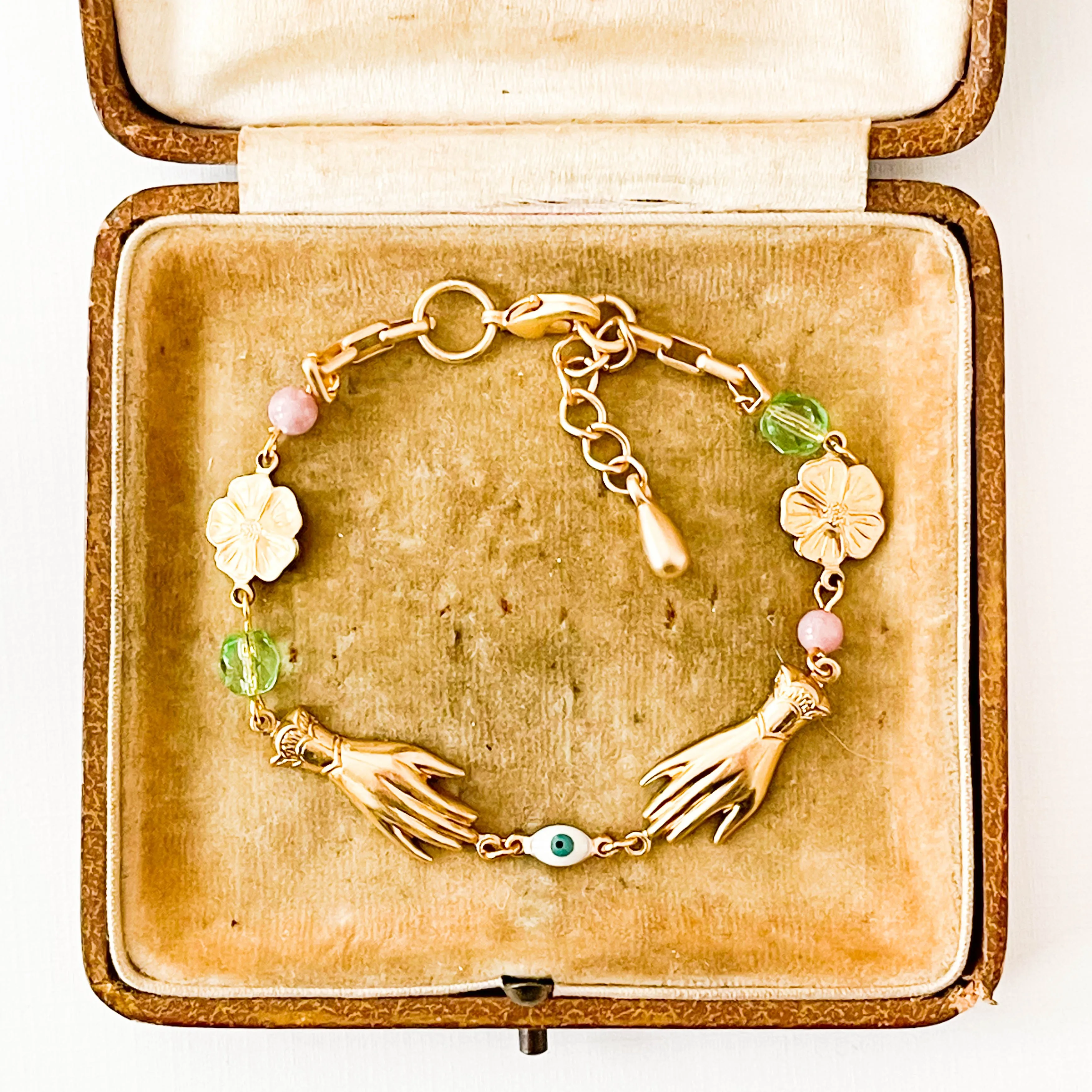 Adjustable Pastel Charm Bracelet