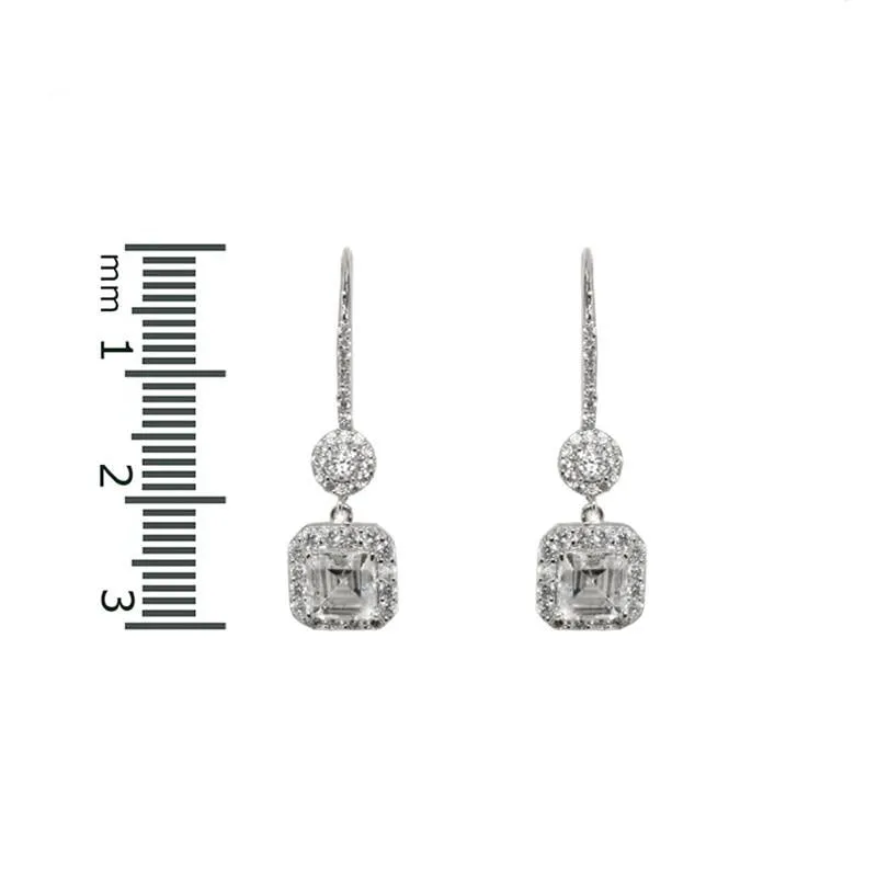 Aggie Asscher Halo Drop Earringd