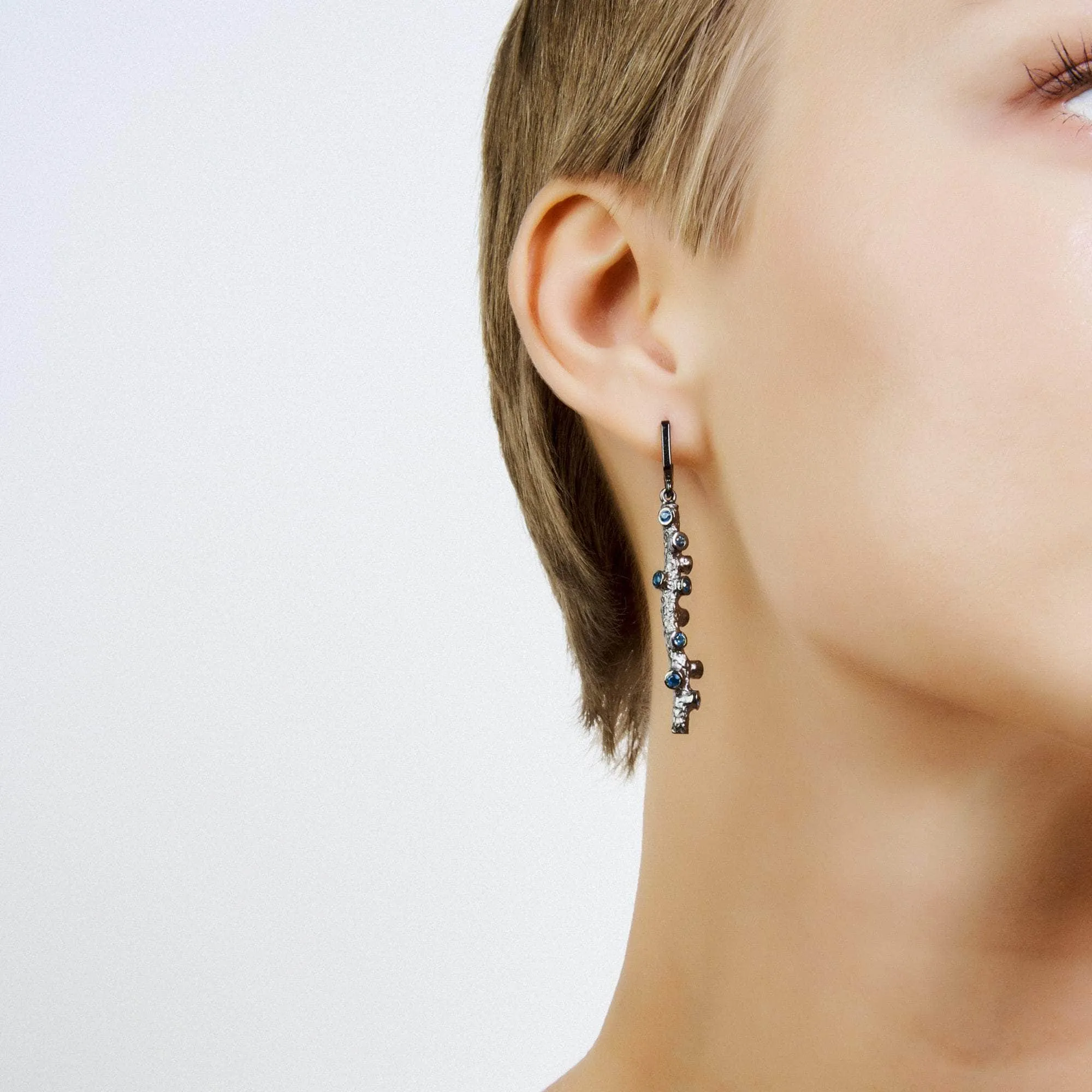 Akhta London Blue Topaz Earrings