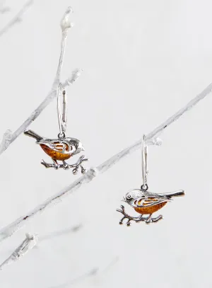 Amber Songbird Earrings