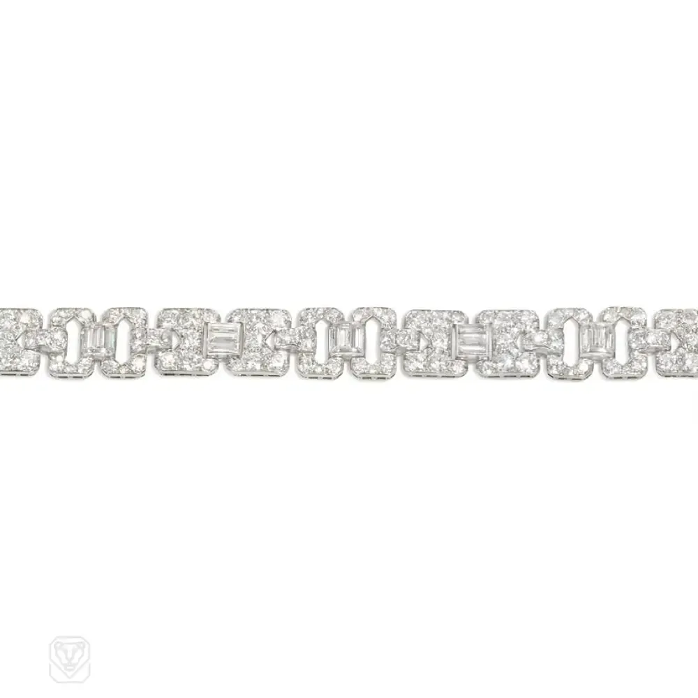 Art Deco diamond bracelet, Mauboussin