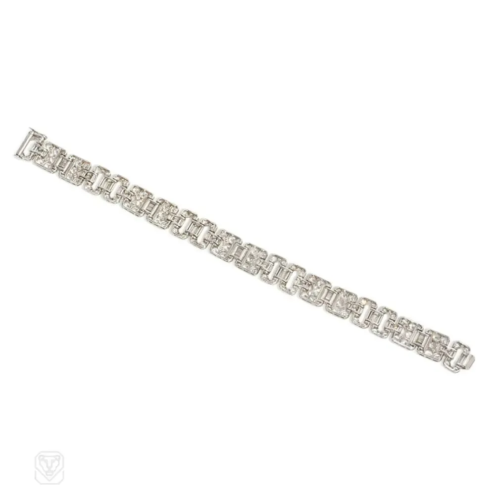 Art Deco diamond bracelet, Mauboussin