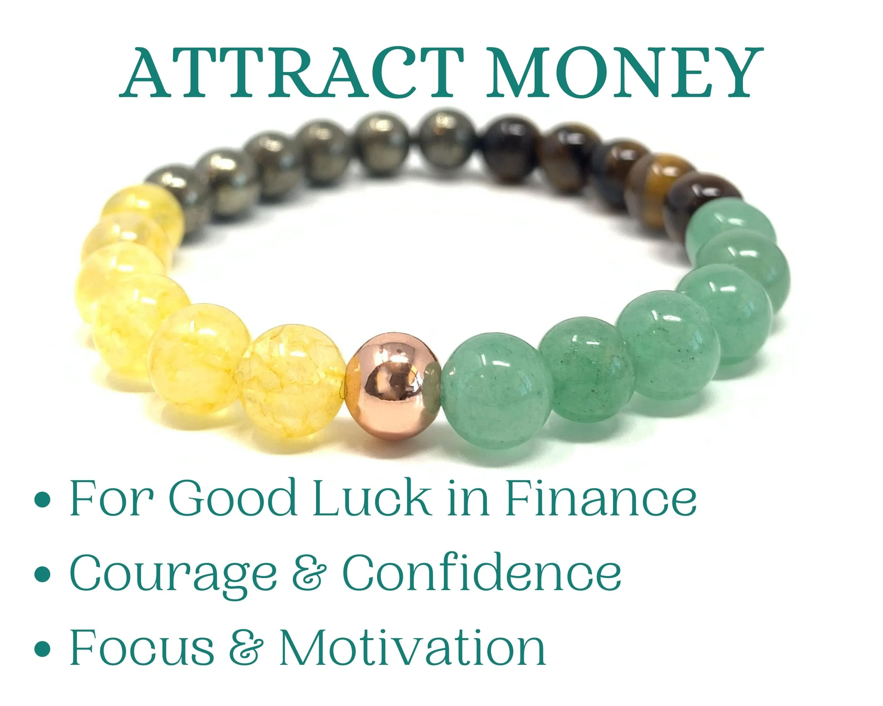 Attract Money Wealth Good Luck Crystal Bracelet