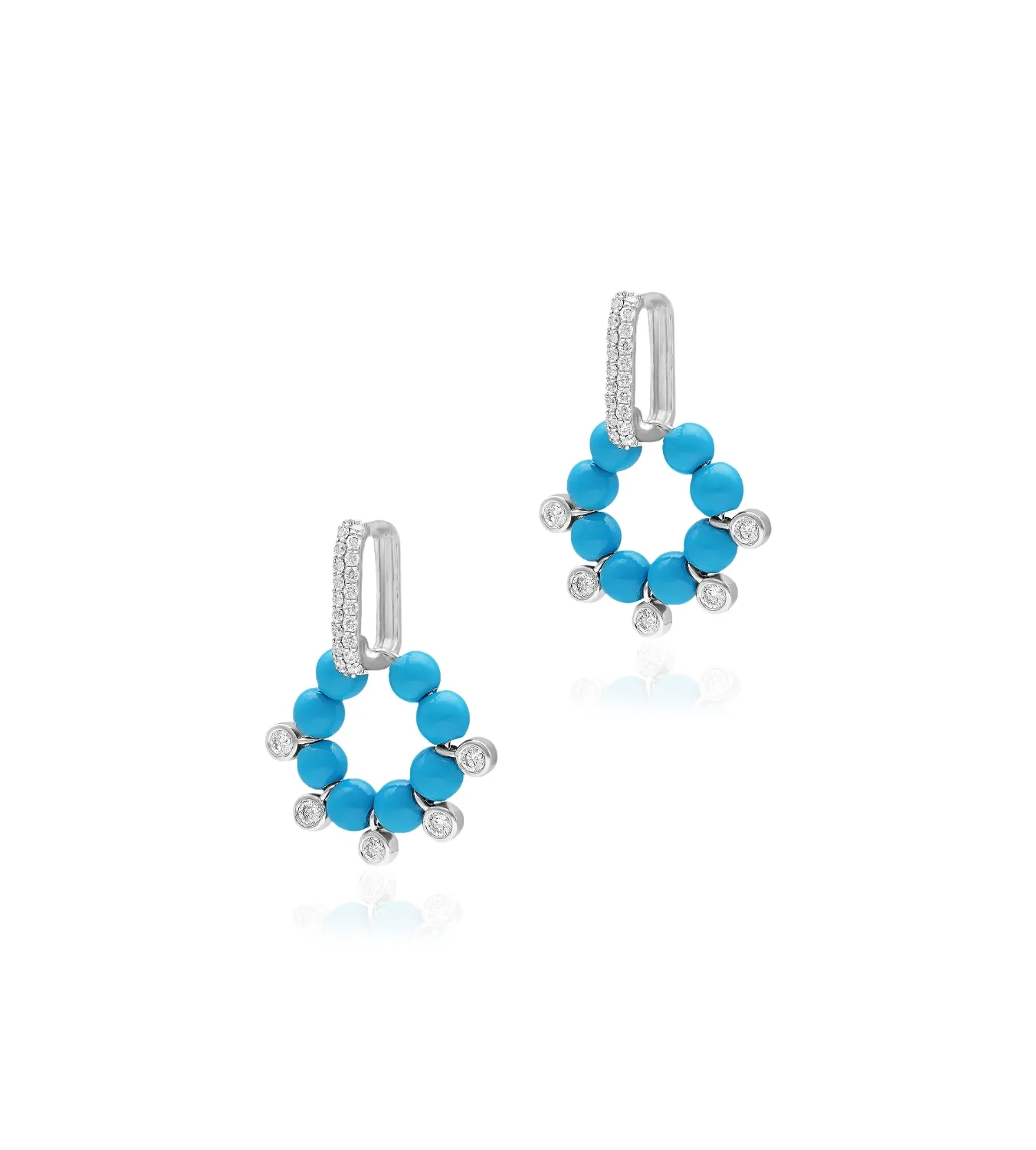 Aura turquoise earrings