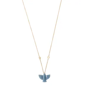 BABY BLUE OPAL THUNDERBIRD NECKLACE