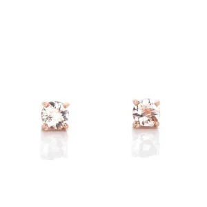 Baikalla 14k Rose Gold 0.95ct Natural Morganite Earrings