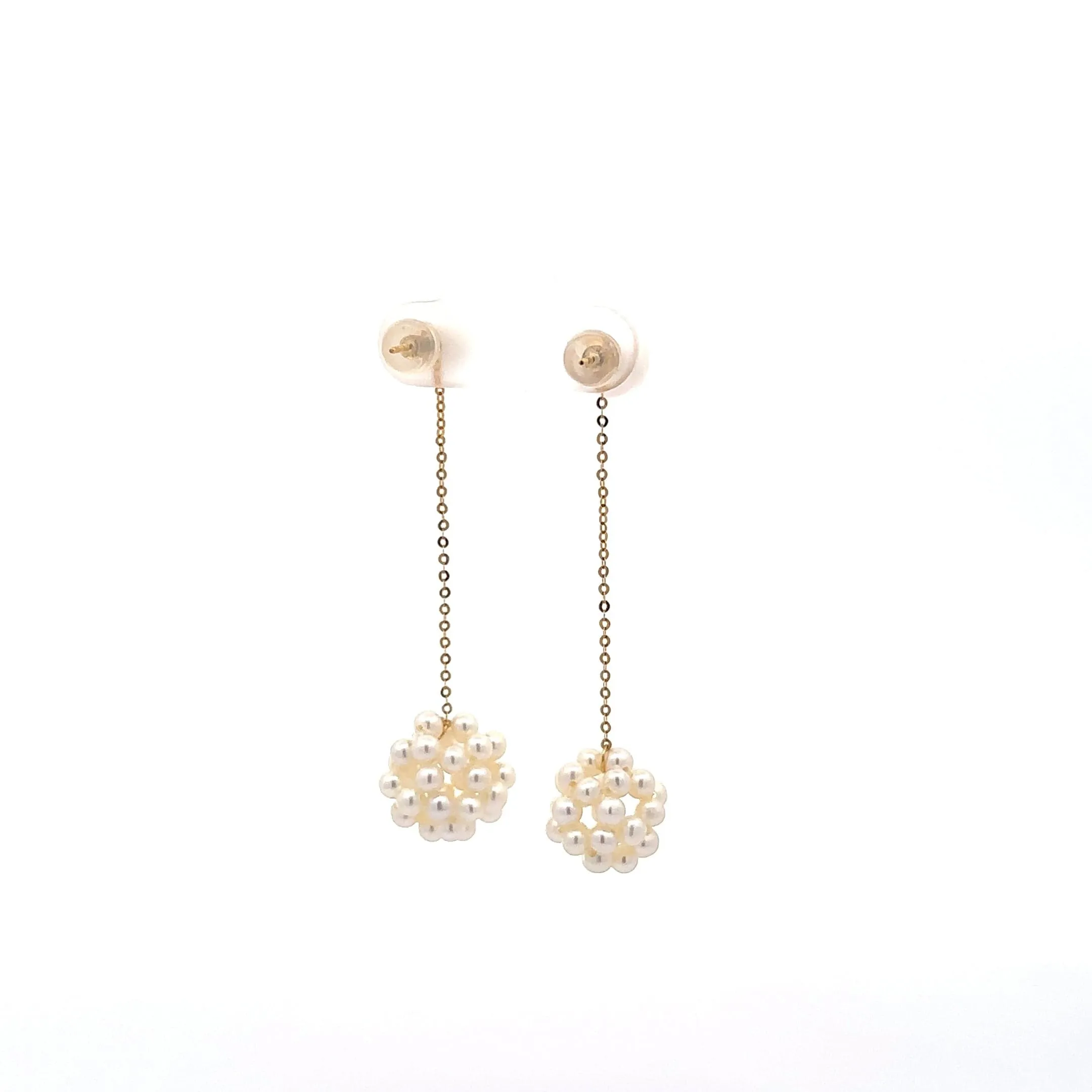 Baikalla 18k Gold Pearl Dangle 2 in 1 Earrings