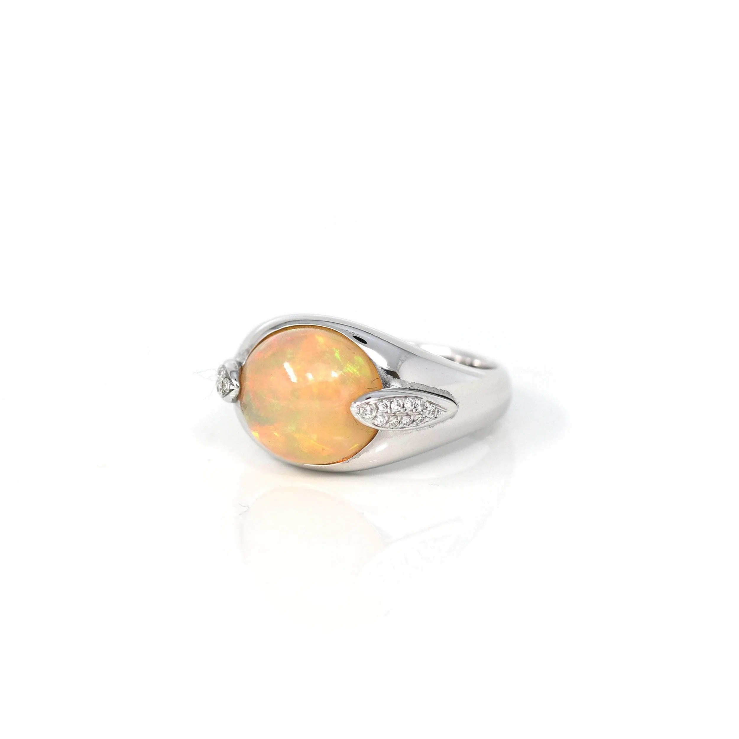 Baikalla™ "Charlotte" 18K Gold Ethiopian Opal Men's Ring