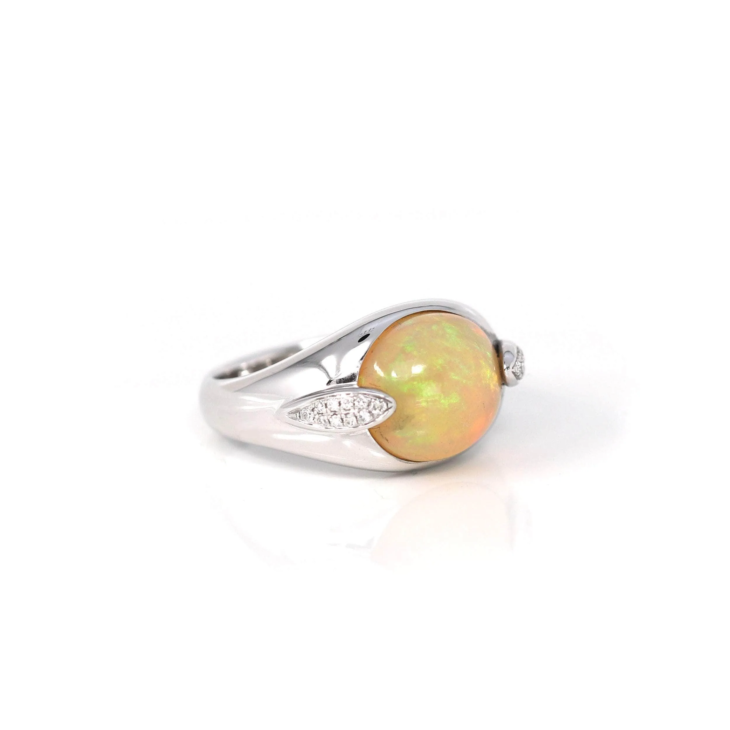 Baikalla™ "Charlotte" 18K Gold Ethiopian Opal Men's Ring