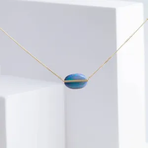 Band one-of-a-kind black opal necklace