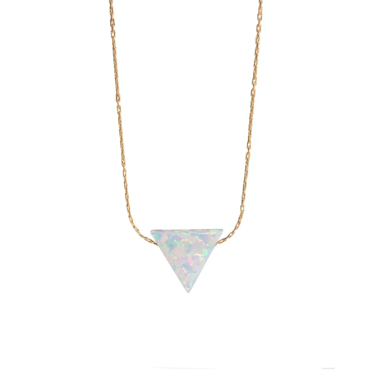 bara boheme | Large "TRIANGLE" Opal Necklace