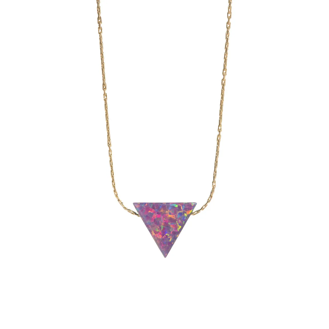 bara boheme | Large "TRIANGLE" Opal Necklace