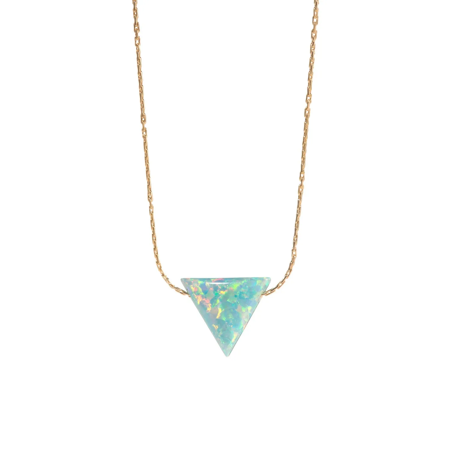 bara boheme | Large "TRIANGLE" Opal Necklace