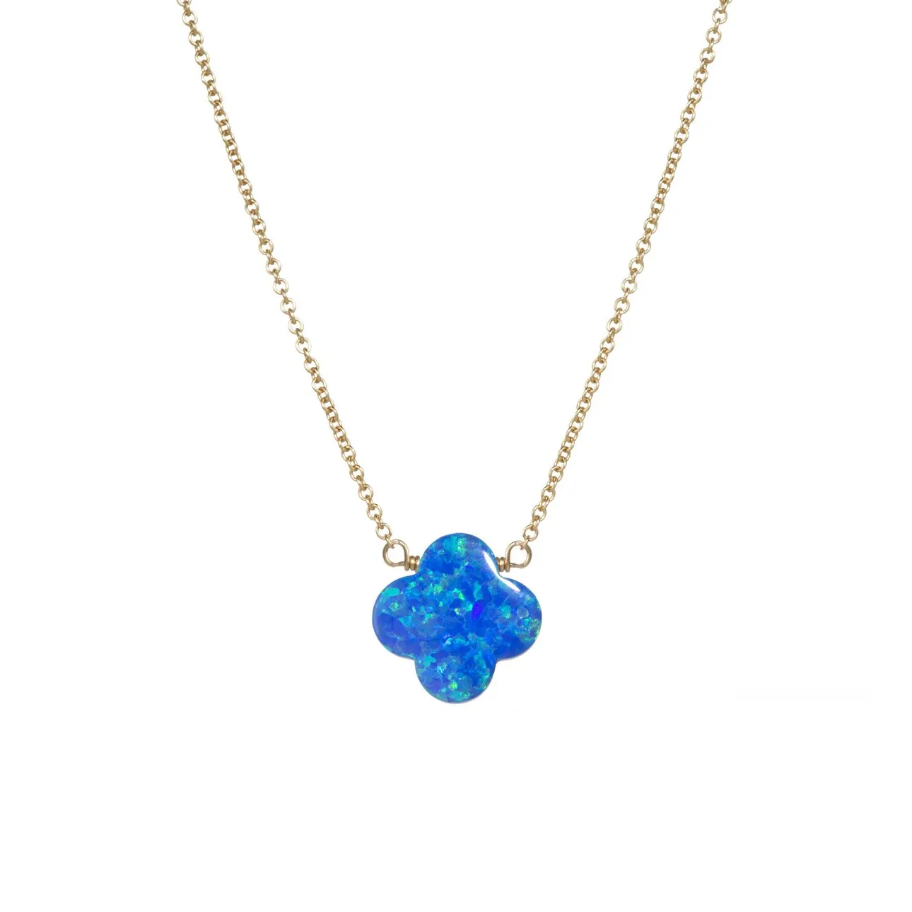 bara boheme | Medium "CLOVER" Opal Necklace