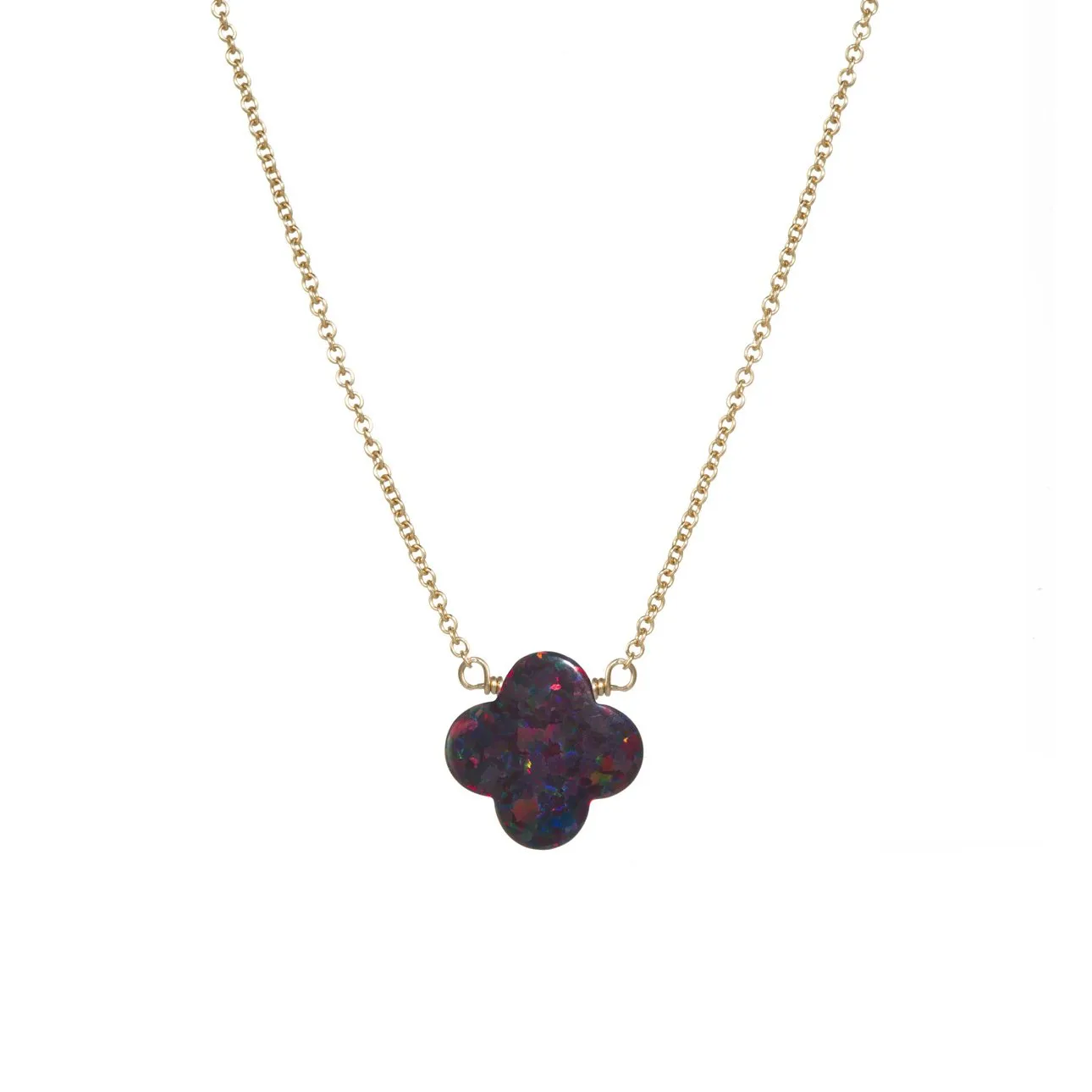 bara boheme | Medium "CLOVER" Opal Necklace