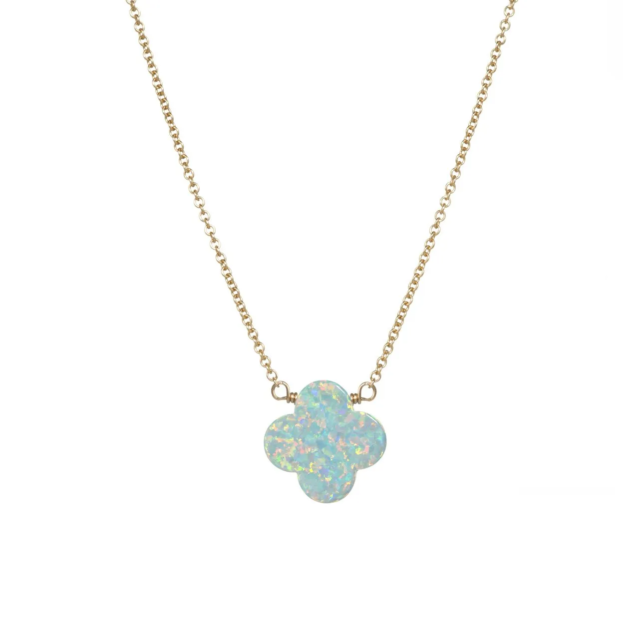 bara boheme | Medium "CLOVER" Opal Necklace