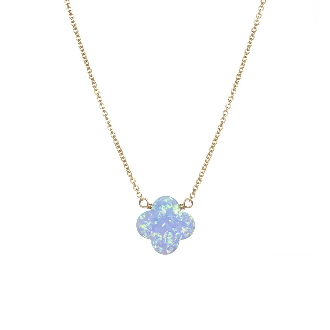 bara boheme | Medium "CLOVER" Opal Necklace