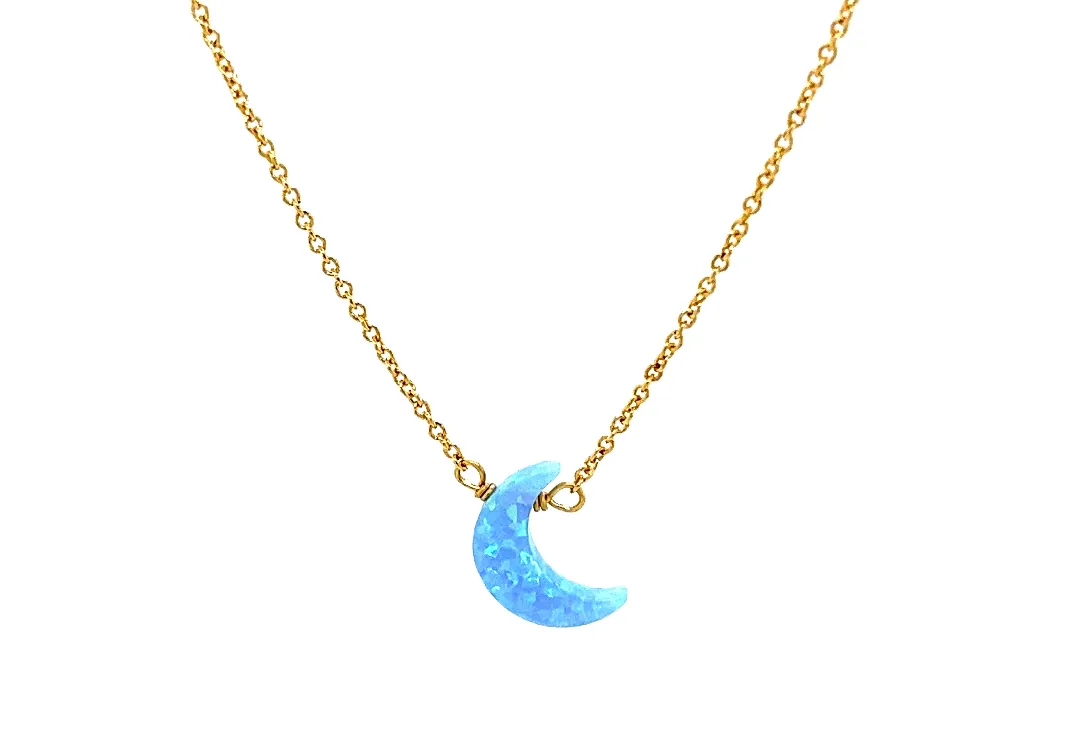 bara boheme | "MOON" Opal Necklace