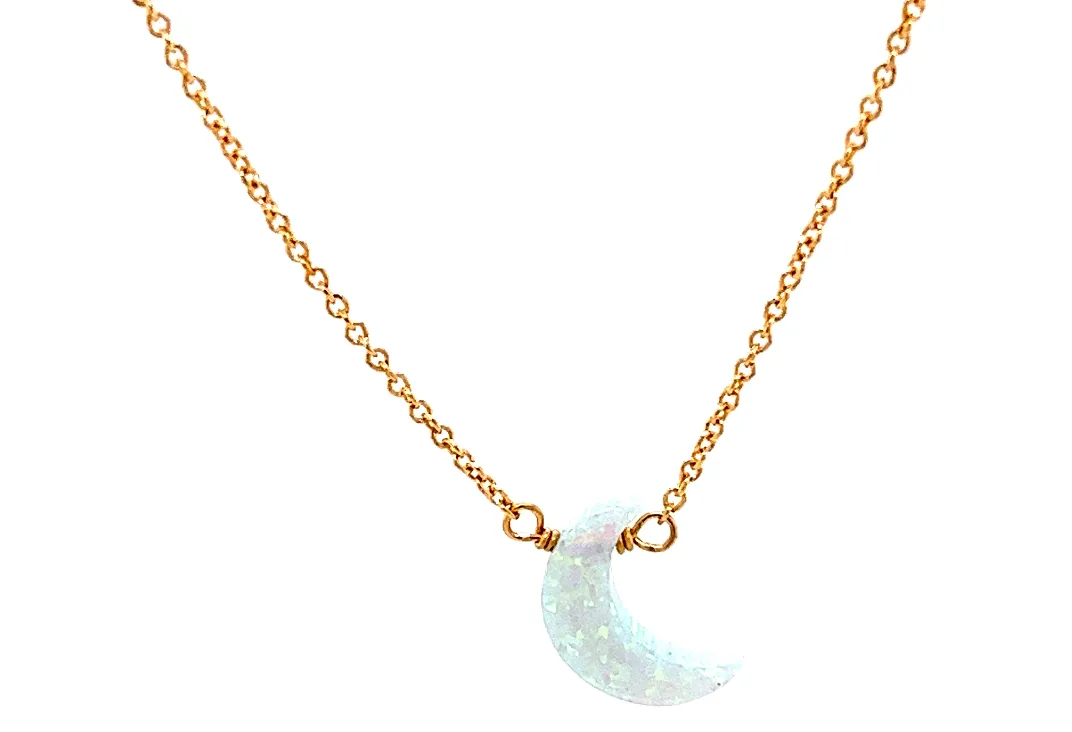 bara boheme | "MOON" Opal Necklace