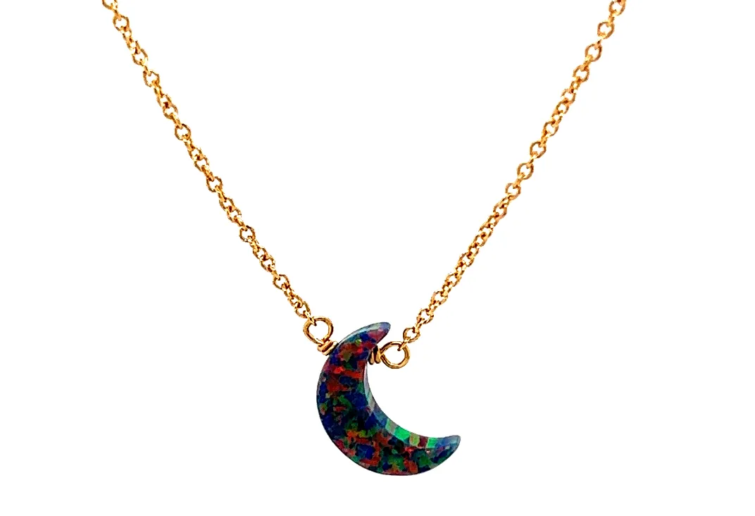 bara boheme | "MOON" Opal Necklace