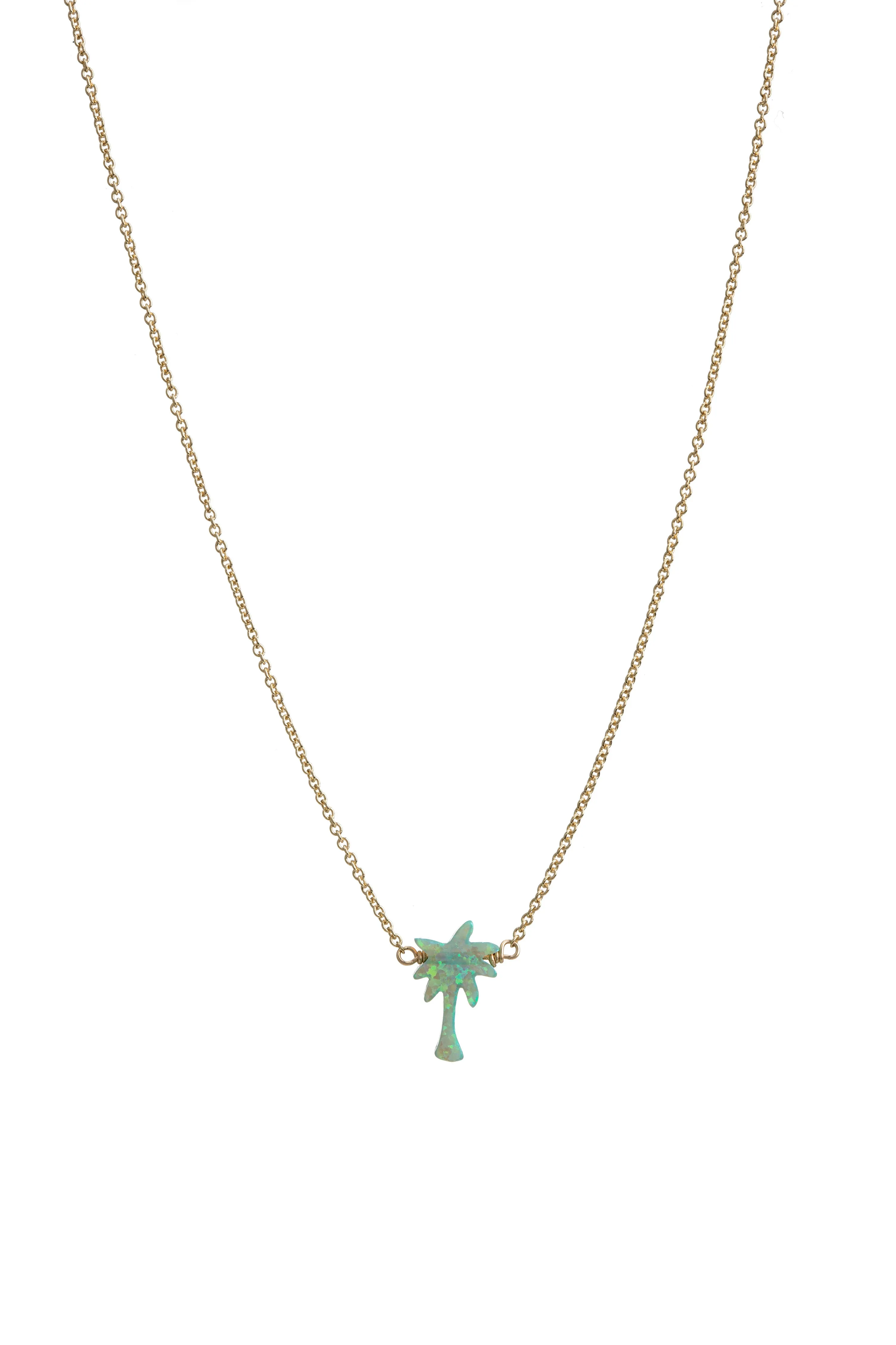 bara boheme | "PALM TREE" Opal Necklace