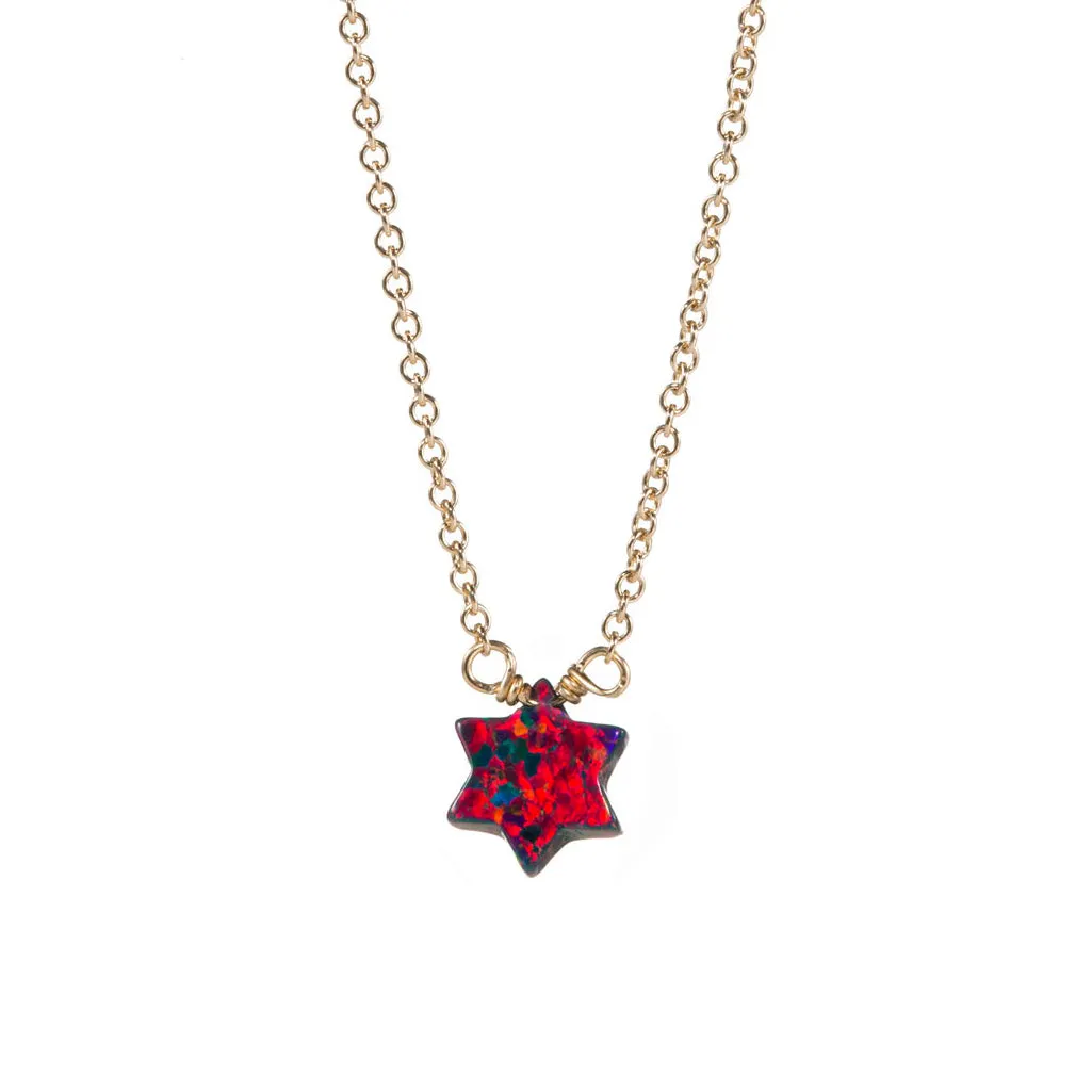 bara boheme | "Star of David" Opal Necklace