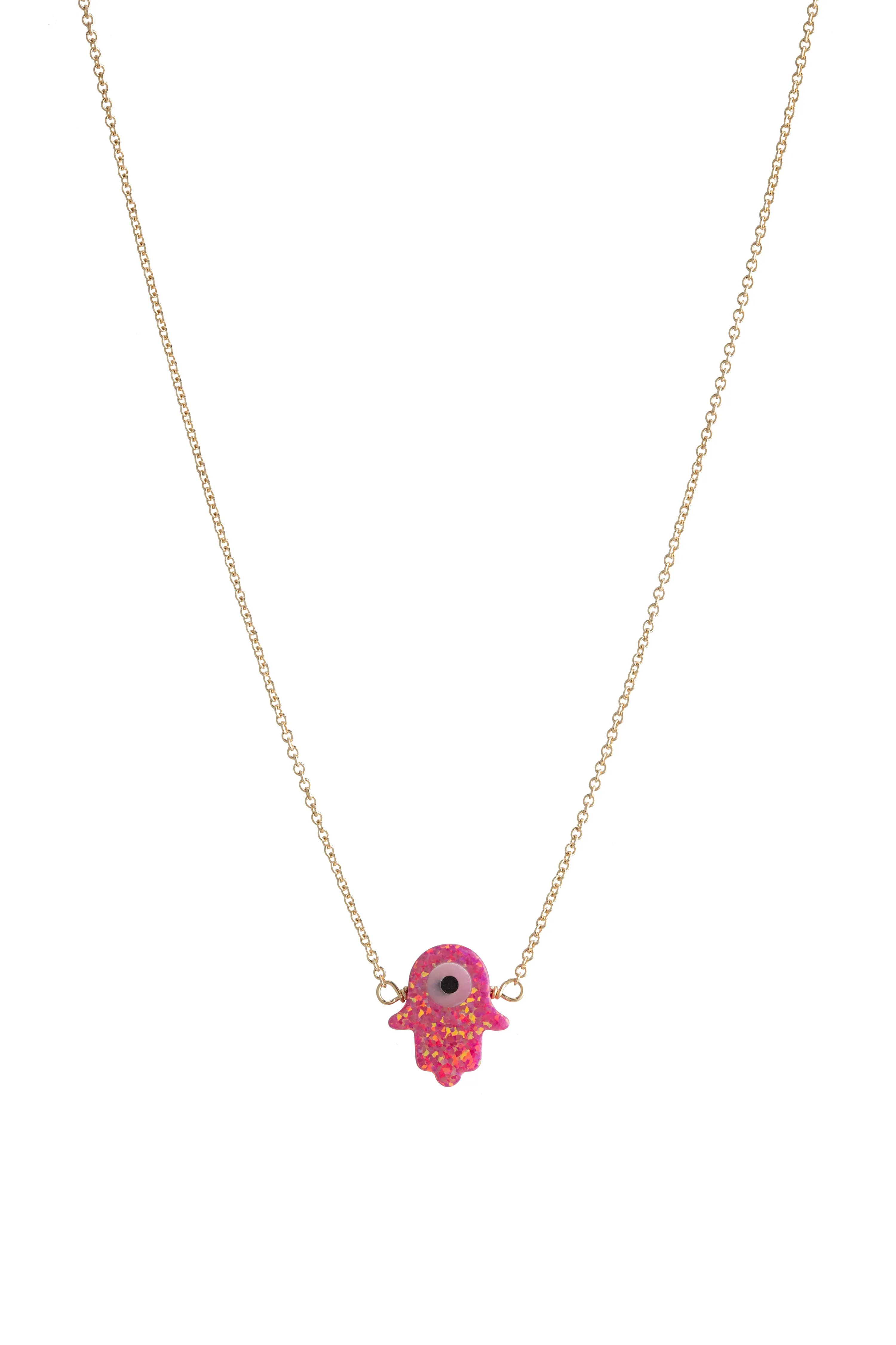 bara boheme | Small "HAMSA" Opal Necklace