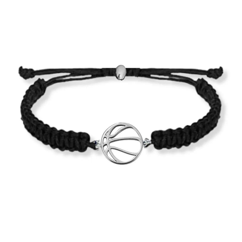 Basketball Stainless Steel Rope Bracelet - Pick Color