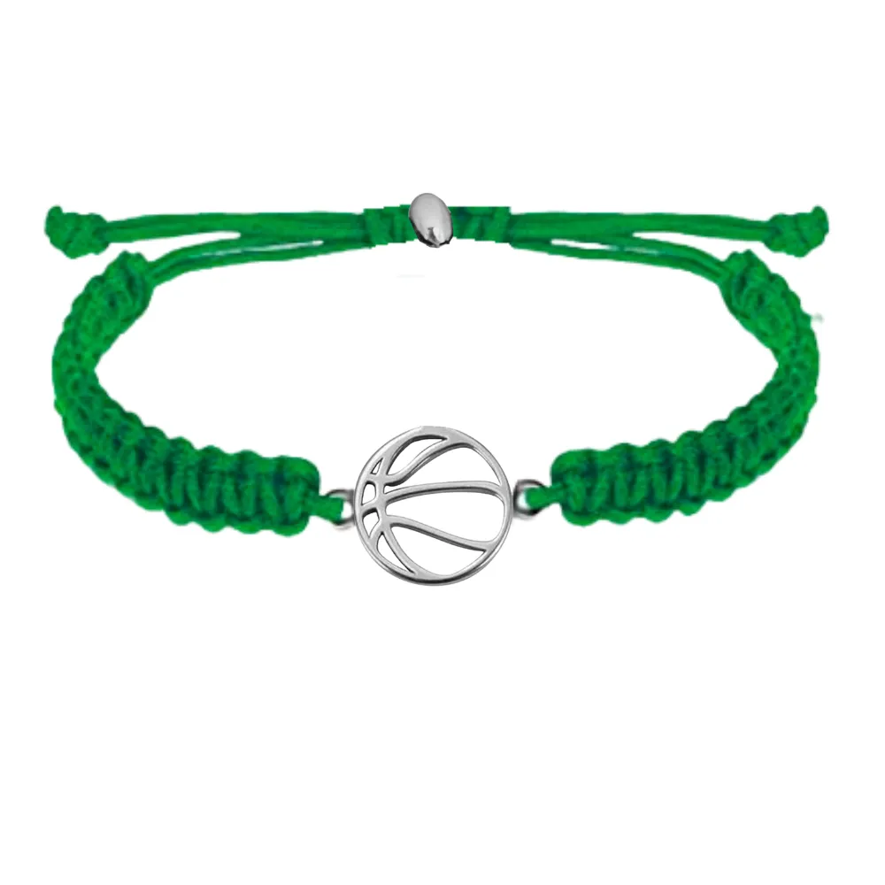 Basketball Stainless Steel Rope Bracelet - Pick Color