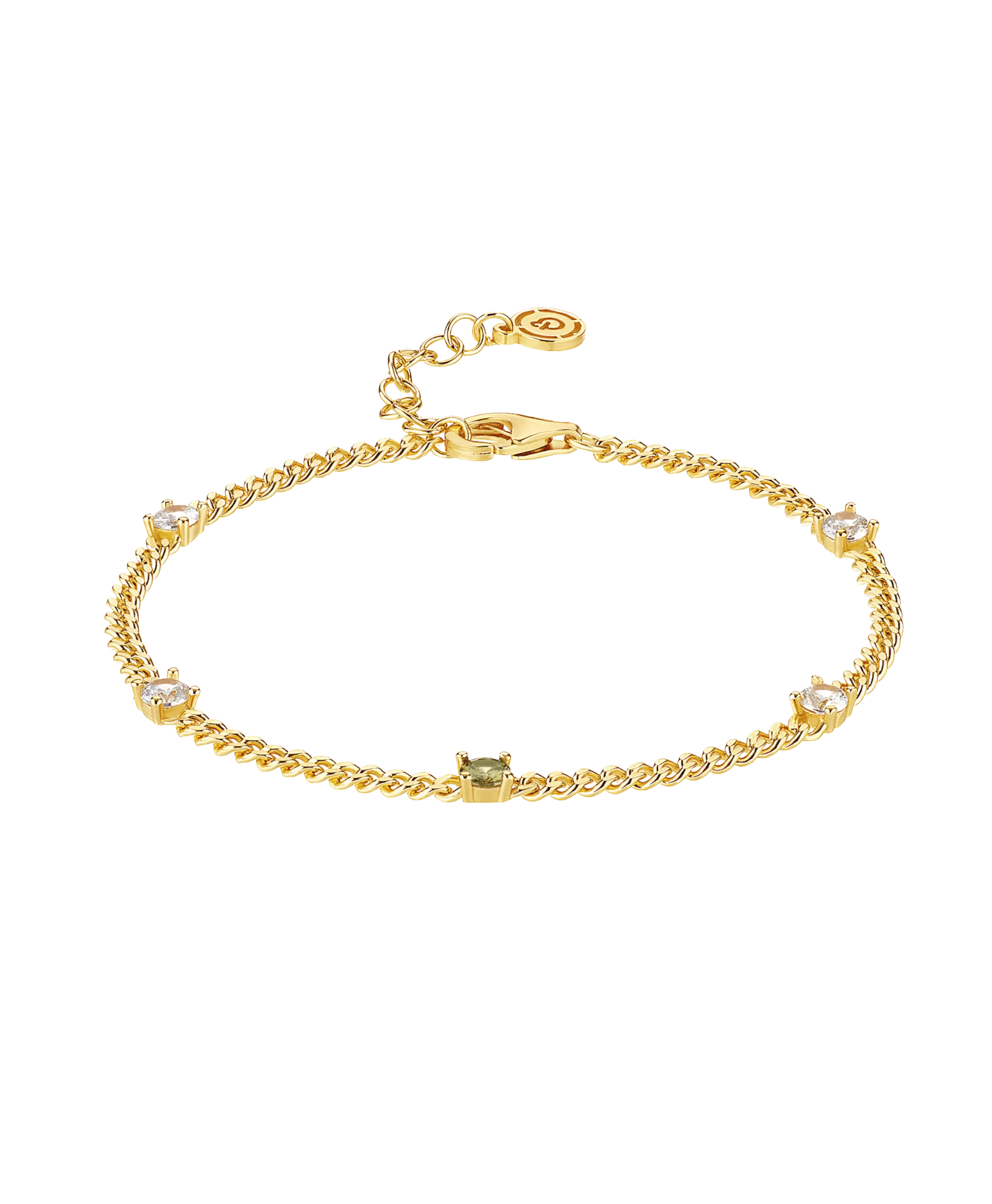 Birthstone Bracelet August 18ct Gold Plated