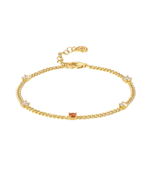 Birthstone Bracelet November 18ct Gold Plated