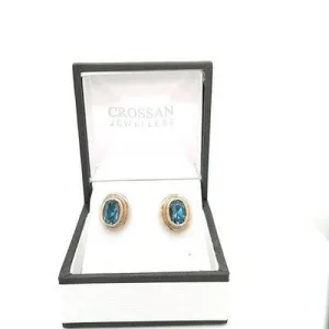 Blue Topaz Studs