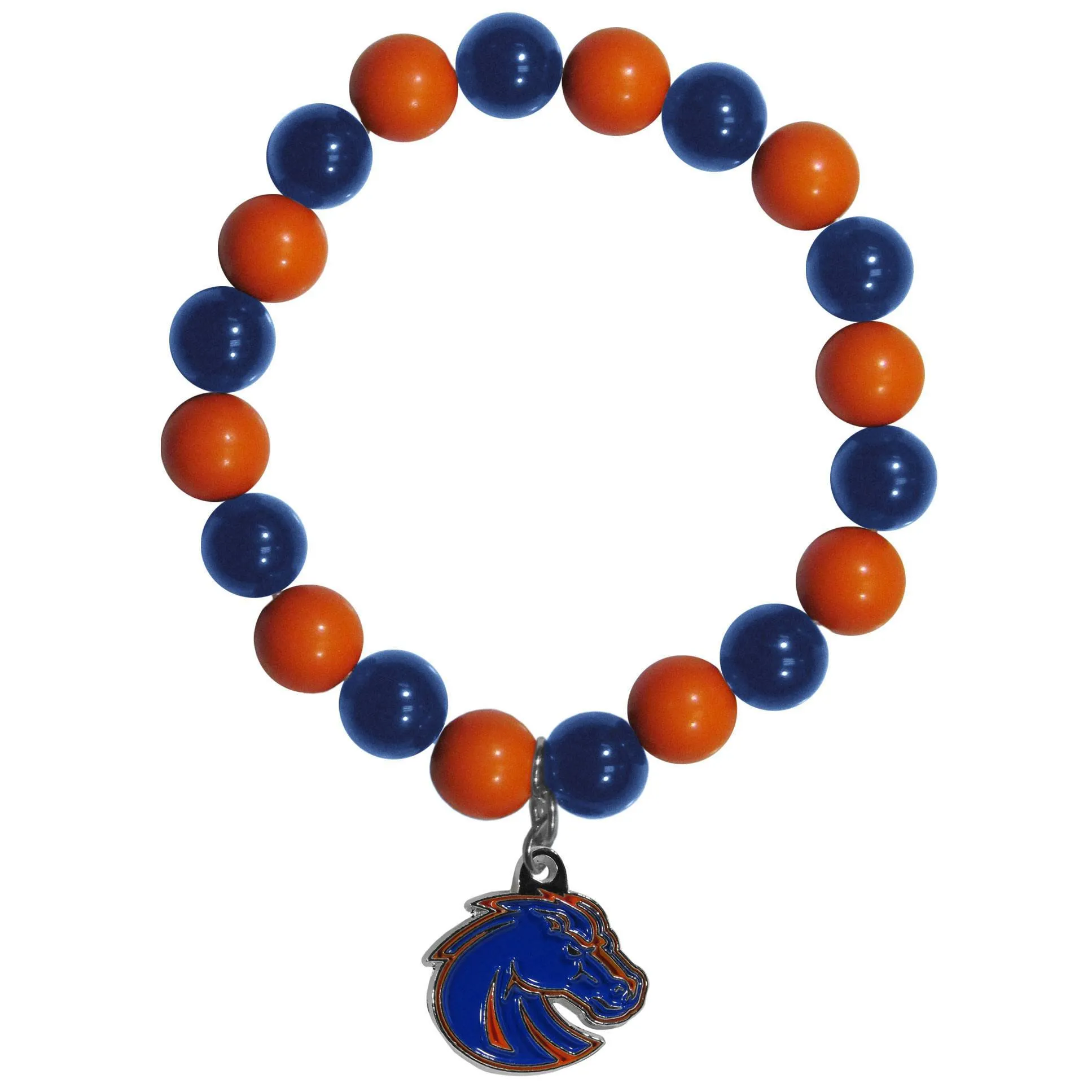 Boise St. Broncos Fan Bead Bracelet