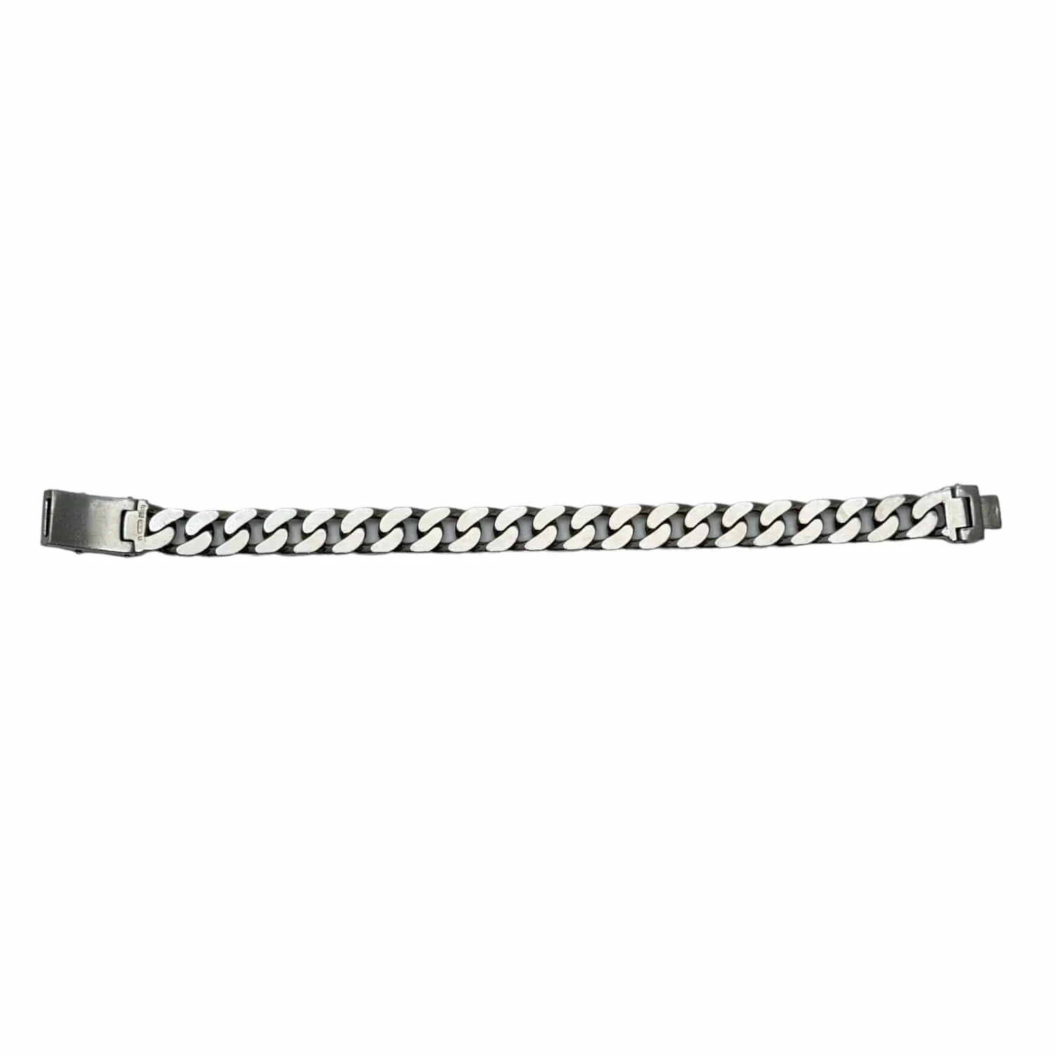 BRACELET Sterling Silver ID Link with Dagger